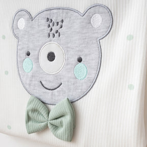 Polka Dot Bear Themed Hospital Outfit 10-Piece Set Newborn Baby Green (0-3 Months) - SP001.2107.13