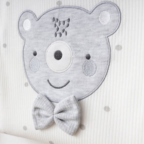 Polka Dot Bear Themed Hospital Outfit 10-Piece Set Newborn Baby Grey (0-3 Months) - SP001.2107.5