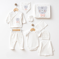 Polka Dot Bear Themed Hospital Outfit 10-Piece Set Newborn Baby Girl Salmon (0-3 Months) - SP001.2107.8