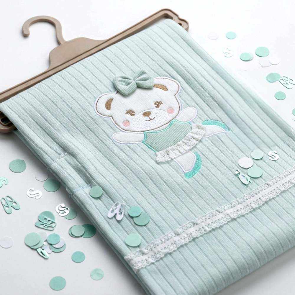 Lace Soft Themed Baby Blanket Mint - SP001.4153.11