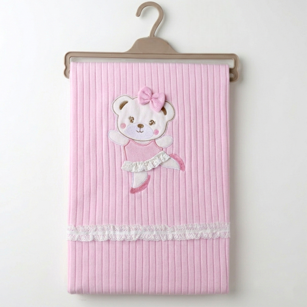 Lace Soft Themed Baby Blanket Pink - SP001.4153.2