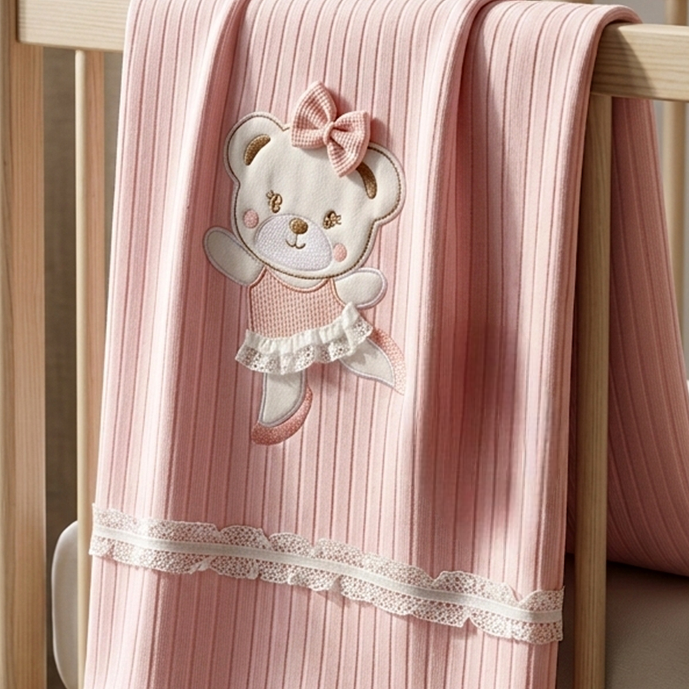 Lace Soft Themed Baby Blanket Salmon - SP001.4153.8