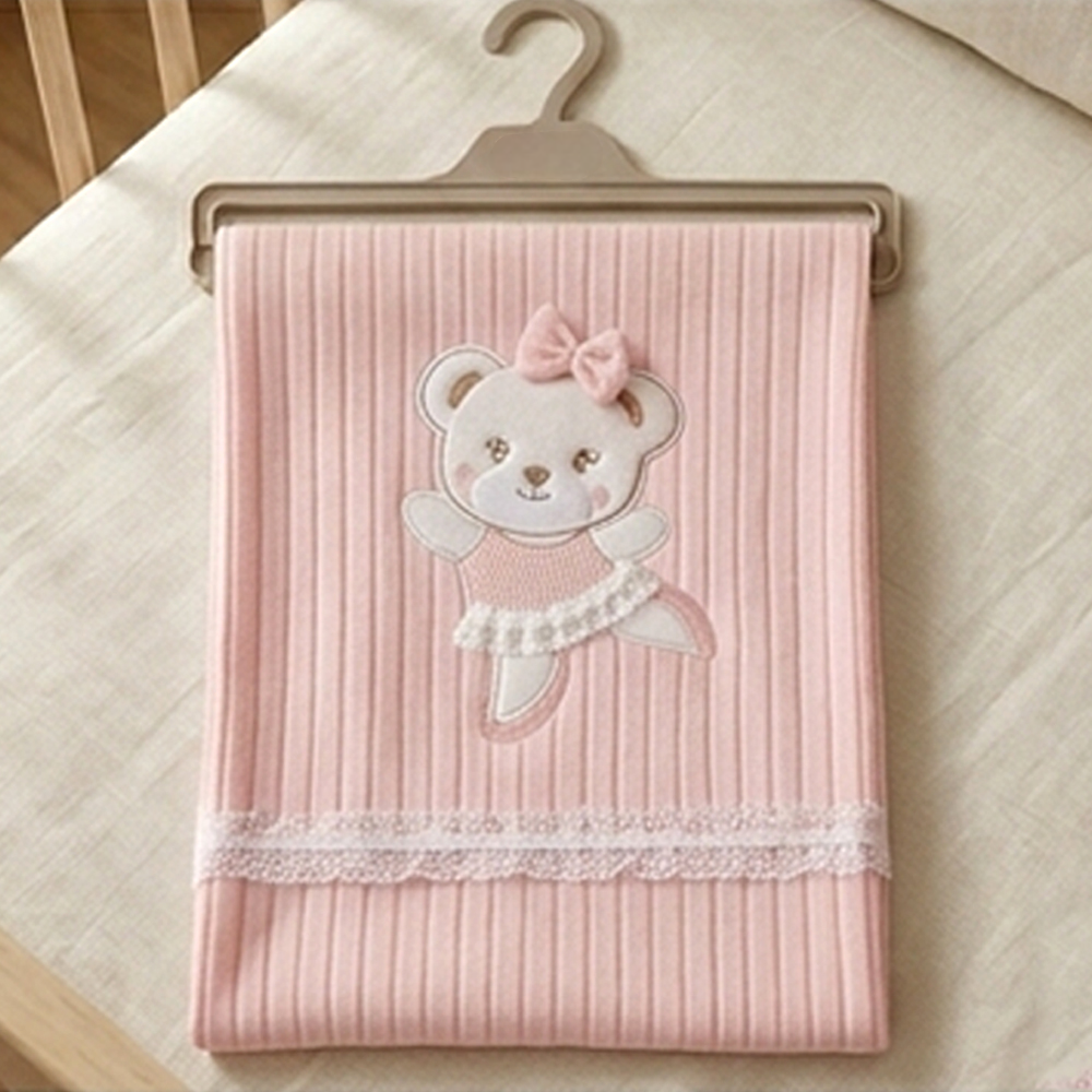Lace Soft Themed Baby Blanket Salmon - SP001.4153.8