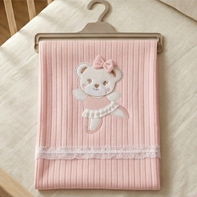 Lace Soft Themed Baby Blanket Salmon - SP001.4153.8