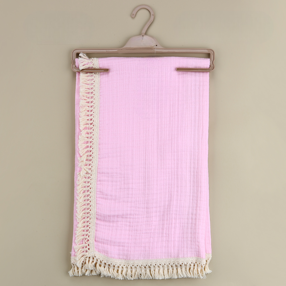 Fringed Baby Blanket Pink - SP001.71907.2