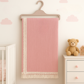 Fringed Baby Blanket Dried Rose - SP001.71907.36