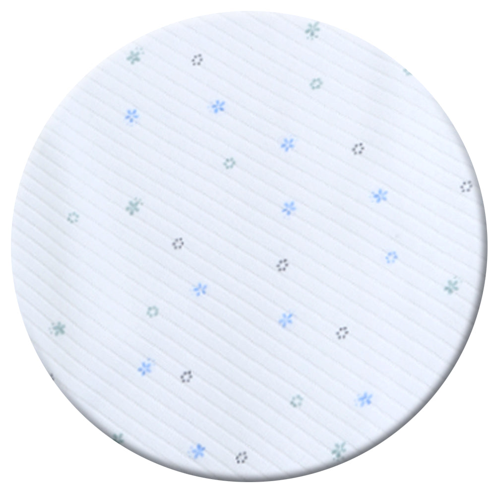 Soft Cotton Baby Swaddle Ecru/Blue - SP001.71910.3