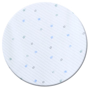 Soft Cotton Baby Swaddle Ecru/Blue - SP001.71910.3