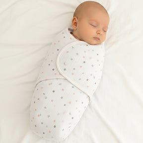 Soft Cotton Baby Swaddle Ecru/Pink - SP001.71910.3