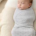 Star and Bear Cotton Baby Swaddle Grey - SP001.72102.5