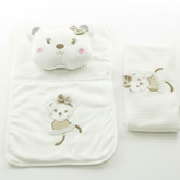 Lacy Soft Baby Blanket, Pillow & Diaper Changing Cushion Ecru - SP001.8813.10