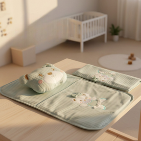 Lacy Soft Baby Blanket, Pillow & Diaper Changing Cushion Mint - SP001.8813.11