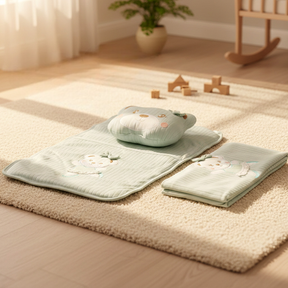 Lacy Soft Baby Blanket, Pillow & Diaper Changing Cushion Mint - SP001.8813.11
