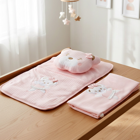 Lacy Soft Baby Blanket, Pillow & Diaper Changing Cushion Salmon - SP001.8813.8