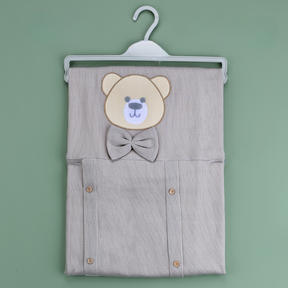 Bow Tie Teddy Bear Themed Baby Blanket Grey - SP001.9189.5