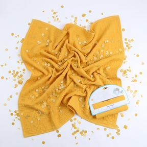 Soft Double-Layer Muslin Baby Blanket Orange - SP001.9211