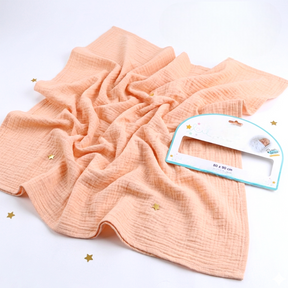 Soft Double-Layer Muslin Baby Blanket Salmon - SP001.9211