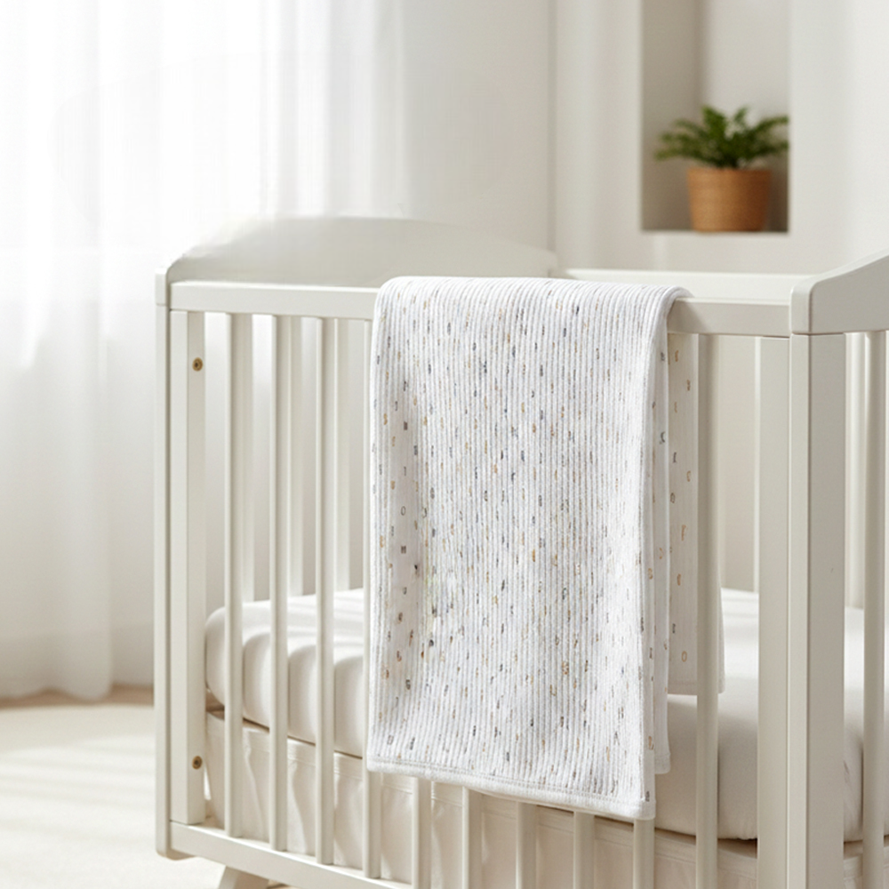 Alphabetic Themed Baby Blanket Ecru - SP001.9955