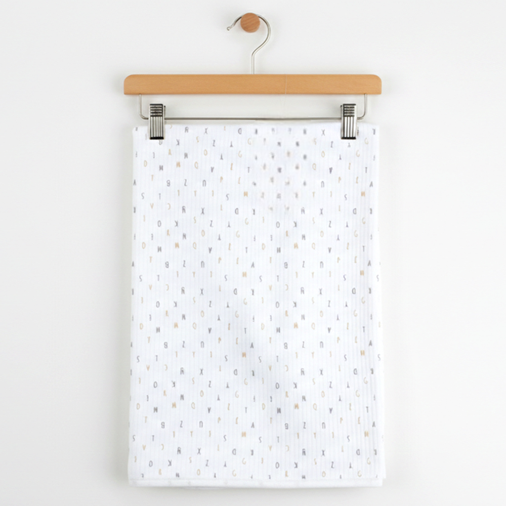 Alphabetic Themed Baby Blanket Ecru - SP001.9955
